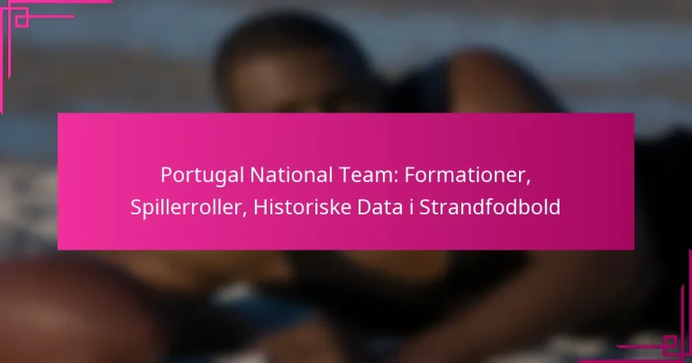 Portugal National Team: Formationer, Spillerroller, Historiske Data i Strandfodbold